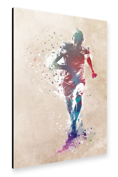 Alu-Dibond "Laufsportkunst C" 30x20 cm artboxONE