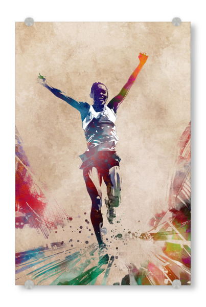 Acrylglasbild "Laufsportkunst B" artboxONE - Sport,Sport / Motivation - Läufer,Laufen,Sport,Marathon