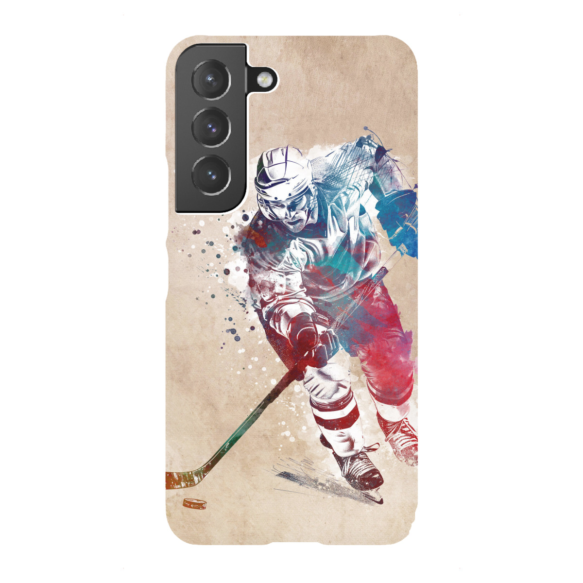 "Hockeyspieler Sportkunst D"für Samsung Galaxy - Premium-Case Handyhülle artboxONE