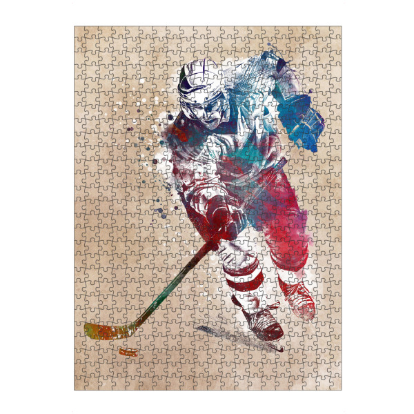 Puzzle Ravensburger "Hockeyspieler Sportkunst D" artboxONE - Sport,Sport / Motivation - Hockey,Spieler,Spiel,Sport,Grafik - Bild hockey