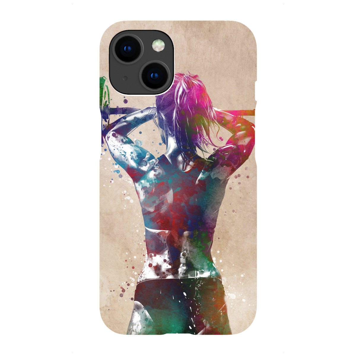 "Fitness Gymnastik Sport Kunst C"für iPhone - Premium-Case Handyhülle artboxONE