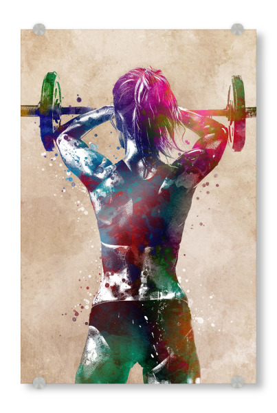 Acrylglasbild "Fitness Gymnastik Sport Kunst C" artboxONE - Sport,Sport / Motivation - Gymnastik,Fitness,Bewegung,Sport