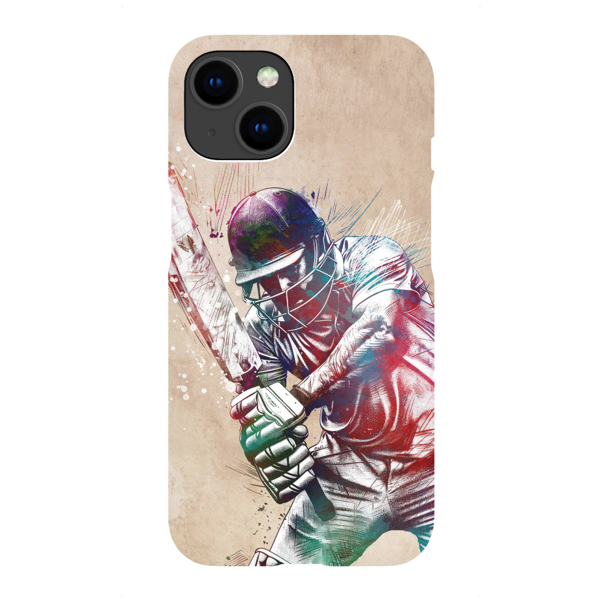 "Cricket-Sportkunst B"für iPhone - Premium-Case Handyhülle artboxONE