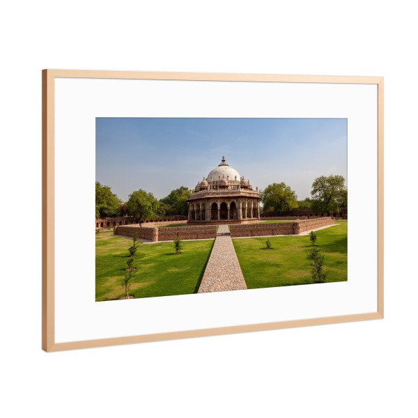 Poster mit Rahmen Kupfer "Humayun Mausoleum in Neu Delhi" artboxONE - Architektur,Reise / Asien