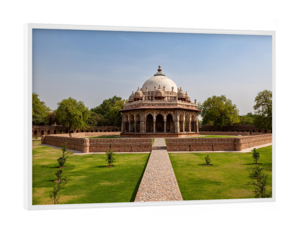 Poster mit weißem Rahmen "Humayun Mausoleum in Neu Delhi" artboxONE - Architektur,Reise / Asien