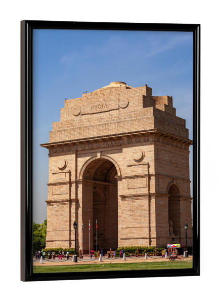 Poster mit schwarzem Rahmen "India Gate in Neu Delhi" artboxONE - Architektur,Reise / Asien - Indien,India gate,Delhi,Neu delhi