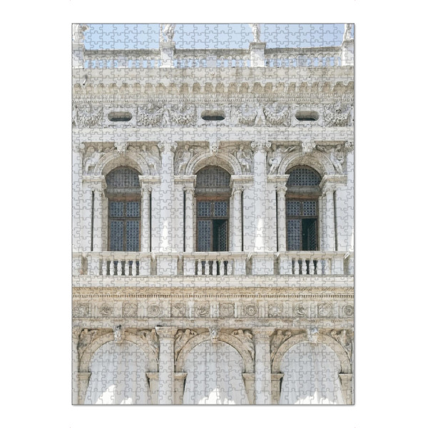 Puzzle Ravensburger "Venezianisches Gebäude" artboxONE - Architektur,Städte / Venedig - Venedig,Architektur,Stadt,Weiß,Außen,Gebäude - Bild venedig
