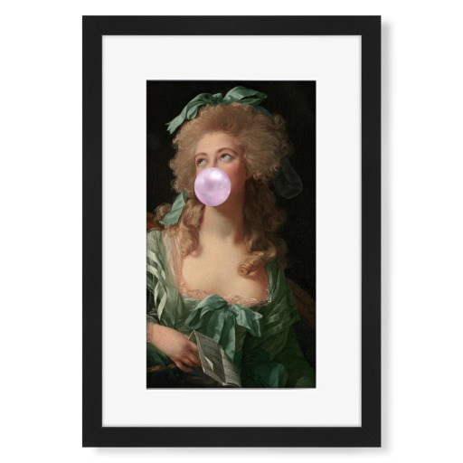 Madame Green mit Kaugummi