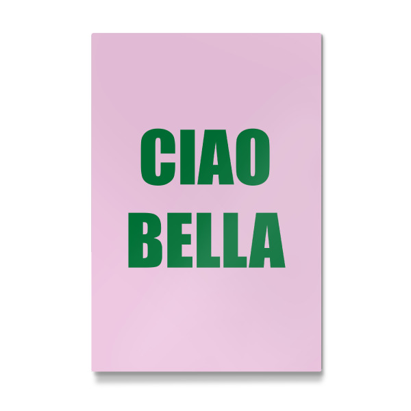 Galerie-Print "CIao Bella Pink Green Typografie" 30x20 cm artboxONE
