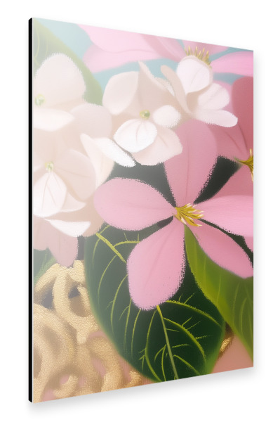 Alu-Dibond "Blumenzauber in Pastell" 30x20 cm artboxONE