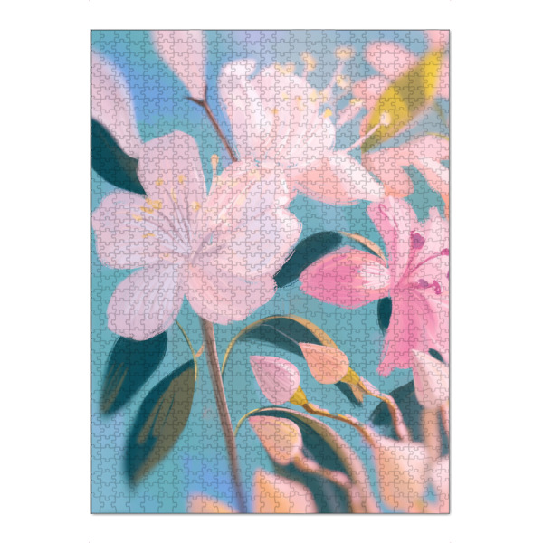 Puzzle Ravensburger "Blütenzauber in Pastell" artboxONE - Natur,Floral