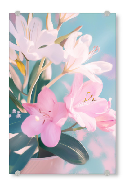 Acrylglasbild "Zarte Blütenmalerei" artboxONE - Natur,Floral