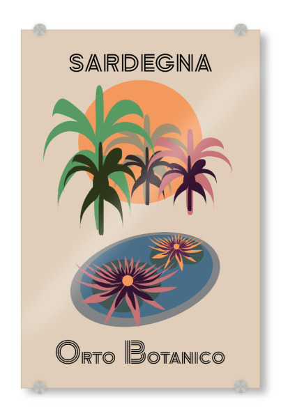 Acrylglasbild "Sardinien Botanischer Garten" artboxONE - Natur,Reise,Reise / Strand und Meer