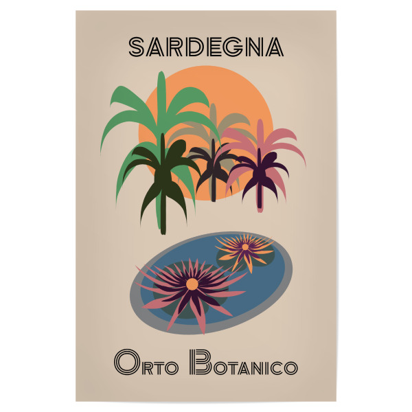 Poster "Sardinien Botanischer Garten" artboxONE - Natur,Reise,Reise / Strand und Meer