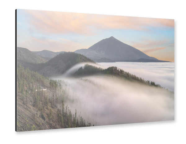 Alu-Dibond "Teneriffa Blick zum Teide am Abend" 30x20 cm artboxONE
