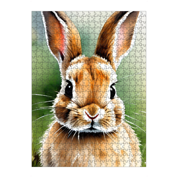 artboxONE Puzzle "Kleiner Hase - Aquarell" artboxONE - Für Kinder,Tiere