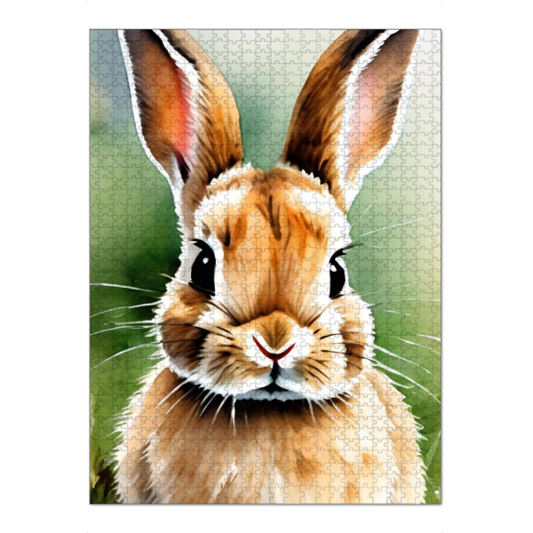 Puzzle Ravensburger "Kleiner Hase - Aquarell" artboxONE - Für Kinder,Tiere