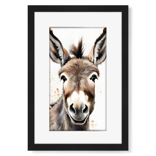 Kleiner Esel - Aquarell