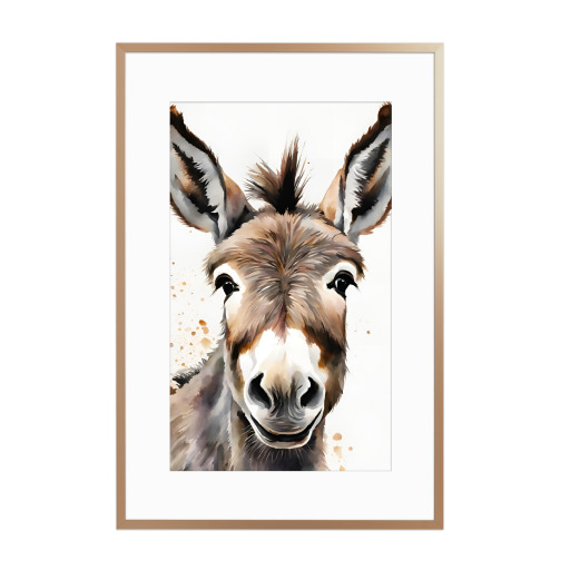 Kleiner Esel - Aquarell