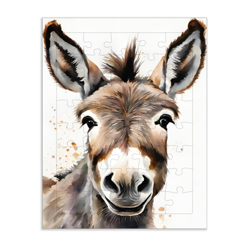 Kleiner Esel - Aquarell