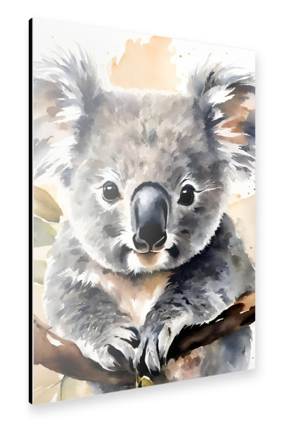 Alu-Dibond "Kleiner Koala - Aquarell" 30x20 cm artboxONE