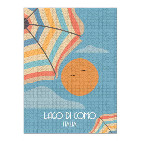 Puzzle Ravensburger "Como - Parasol" artboxONE - Reise / Strand und Meer