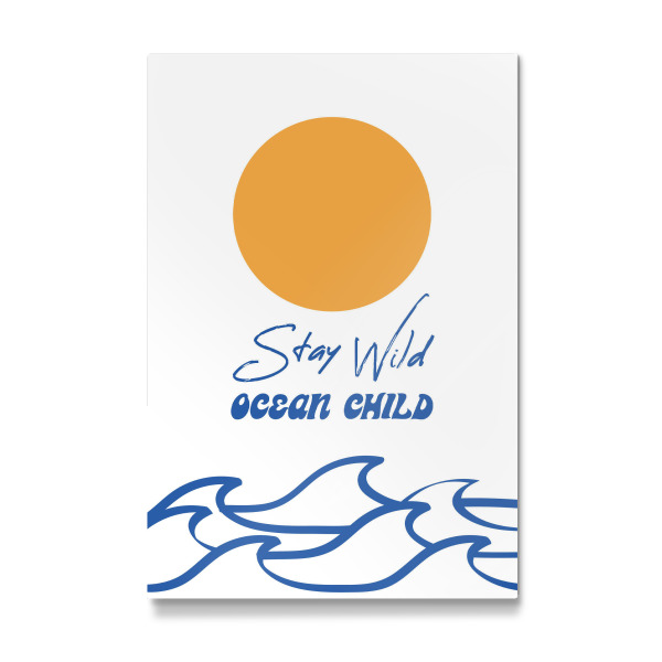 Galerie-Print "Stay Wild Ocean Child - blau" 30x20 cm artboxONE