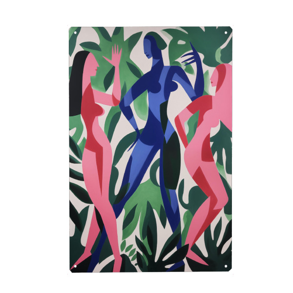 Metall Poster "Les Demoiselles de Paris" artboxONE - Floral,Abstrakt