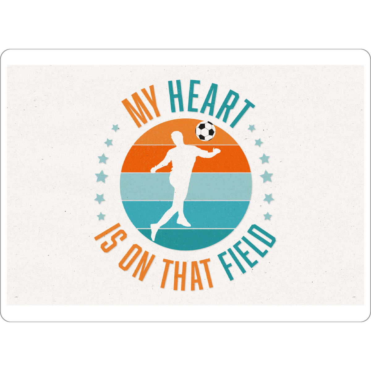 Tischset "Fußball-Leidenschaft pur" artboxONE - Typografie,Sport,Sport / Fußball