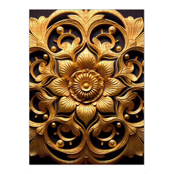 Puzzle Ravensburger "Mandala - Gold - Nevada" artboxONE - Natur,Floral,Abstrakt