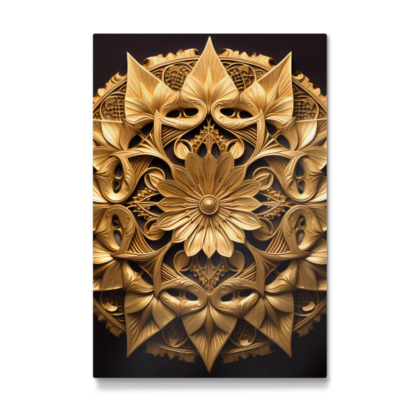 Galerie-Print "Mandala - Gold - Lihir" 75x50 cm artboxONE