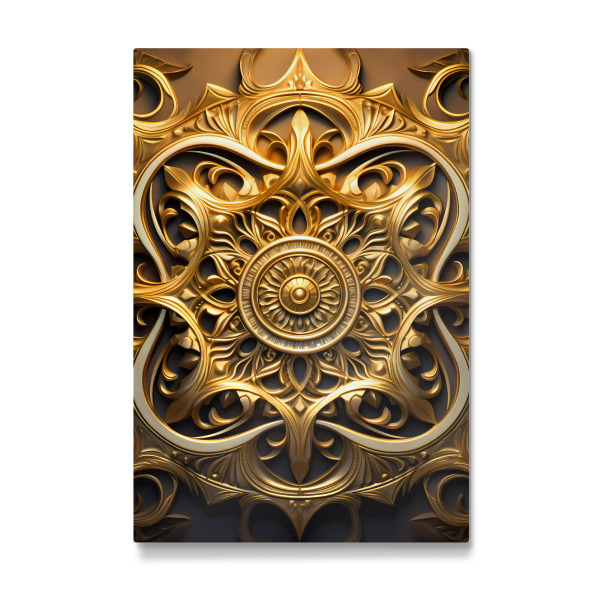 Galerie-Print "Mandala - Gold - Gounkoto" 75x50 cm artboxONE