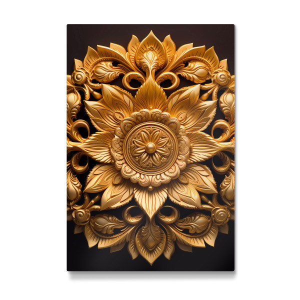 Galerie-Print "Mandala - Gold - Boddington" 75x50 cm artboxONE