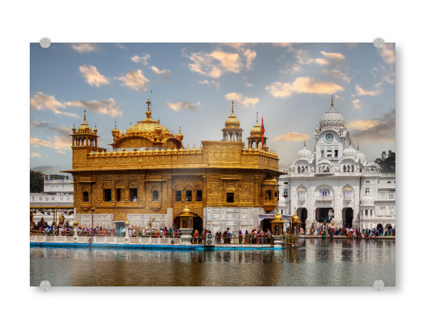 Acrylglasbild "Amritsar Goldener Tempel" artboxONE - Architektur,Reise / Asien
