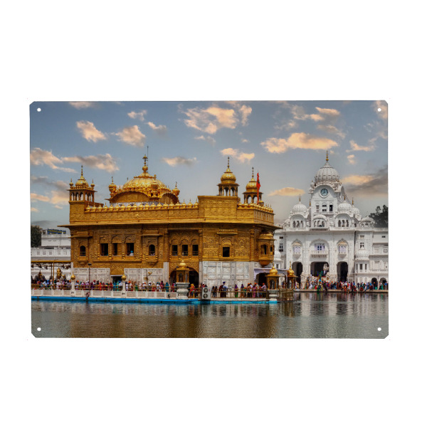 Holzbild "Amritsar Goldener Tempel" artboxONE - Architektur,Reise / Asien