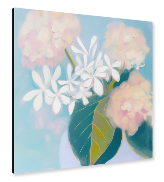 Alu-Dibond "Sanfte Blumenliebe" 30x30 cm artboxONE