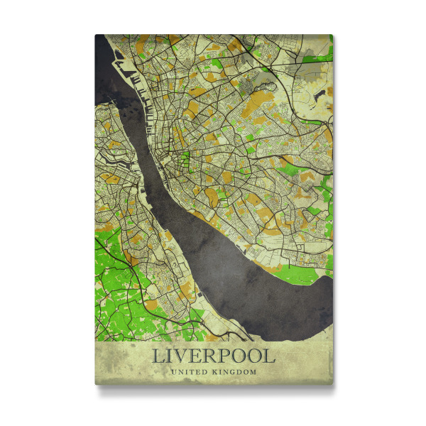 Galerie-Print "Liverpool Vintage City Map" 30x20 cm artboxONE
