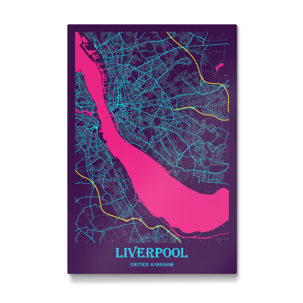 Galerie-Print "Stadtplan Liverpool" 30x20 cm artboxONE