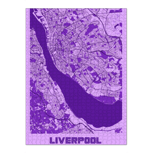 Puzzle Ravensburger "Citymap Liverpool" artboxONE - Städte / Weitere,Kartografie