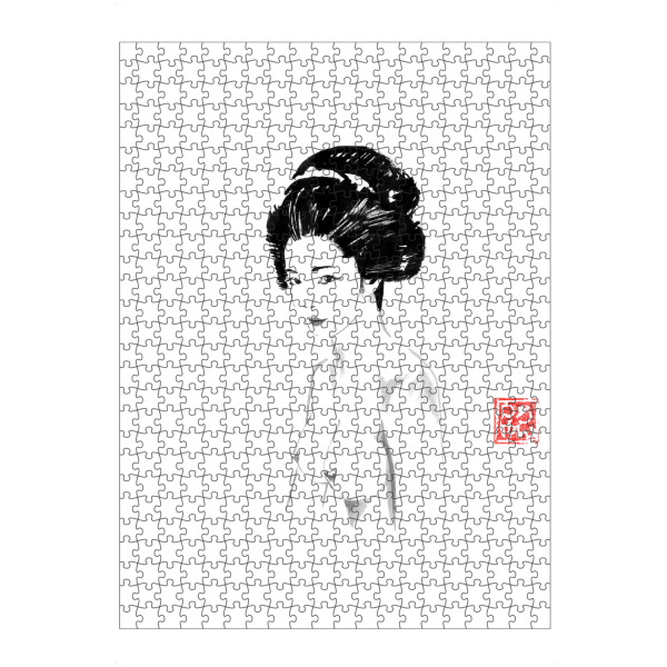artboxONE Puzzle "Nackte Geisha einfach" artboxONE - Reise / Asien - Geisha,Sumie,Japan,Frau,Nackt - Bild geisha