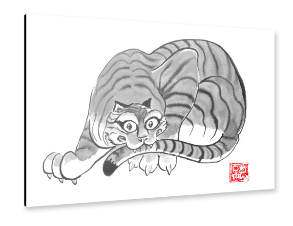 Alu-Dibond "Katzentiger" 30x20 cm artboxONE