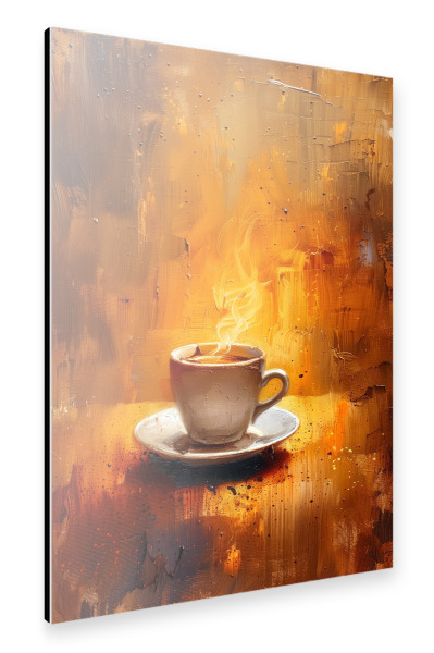 Alu-Dibond "Kaffeezeitkunst N" 30x20 cm artboxONE