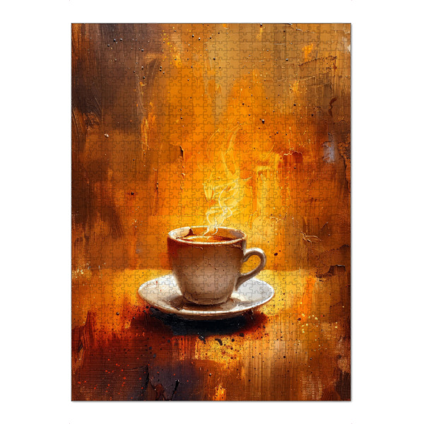 Puzzle Ravensburger "Kaffeezeitkunst N" artboxONE - Essen & Trinken - Kaffee,Kaffeeliebhaber,Kaffeezeit,Küche,Essen,Trinken - Bild kaffee