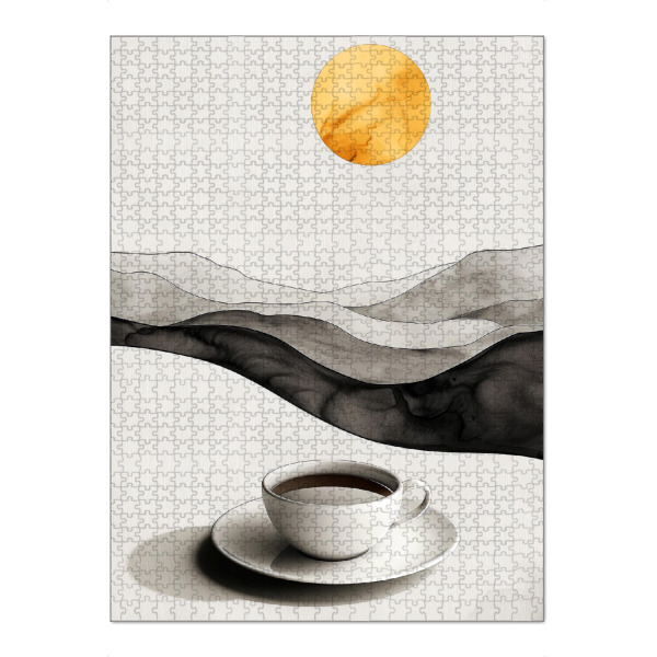Puzzle Ravensburger "Kaffeezeitkunst J" artboxONE - Essen & Trinken - Kaffee,Kaffeeliebhaber,Kaffeezeit,Küche,Essen,Trinken - Bild kaffee