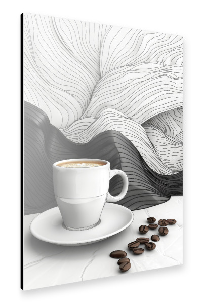 Alu-Dibond "Kaffeezeitkunst H" 30x20 cm artboxONE