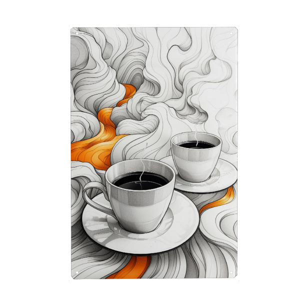 Holzbild "Kaffeezeitkunst G" artboxONE - Essen & Trinken - Kaffee,Kaffeeliebhaber,Kaffeezeit,Küche,Essen,Trinken