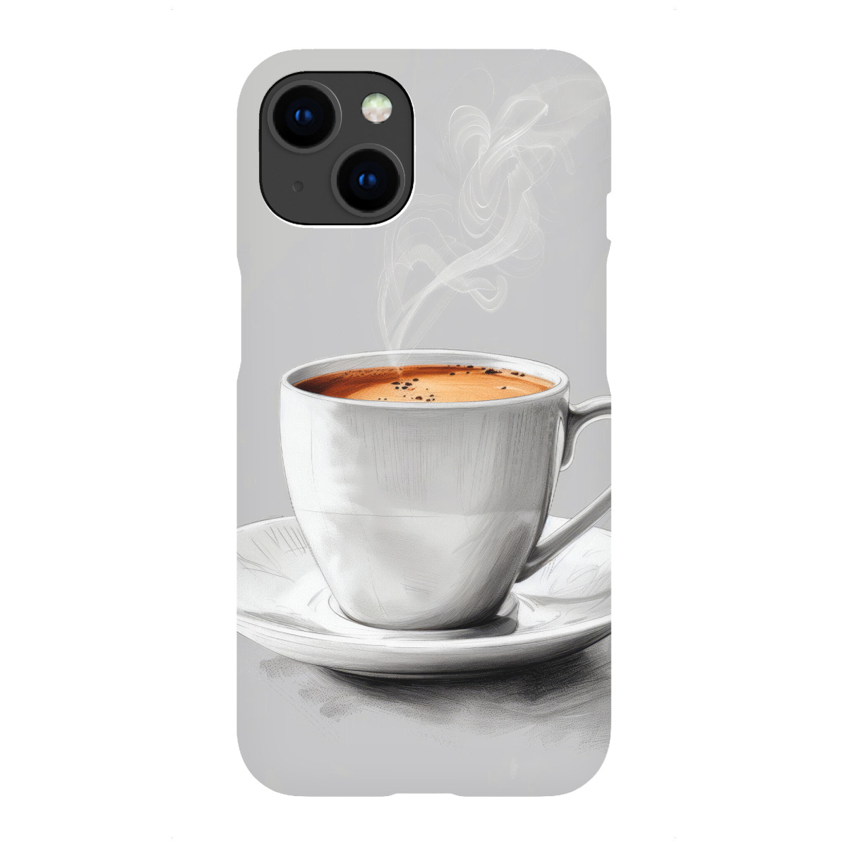 "Kaffeezeit Kunst D"für iPhone - Premium-Case Handyhülle artboxONE