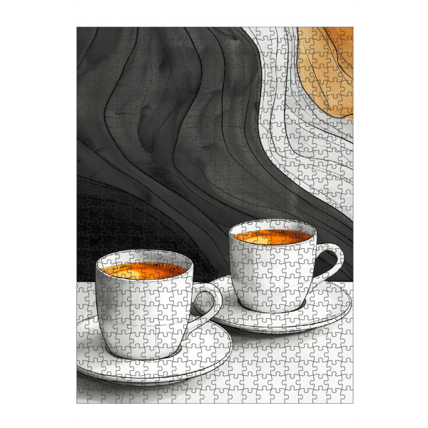 artboxONE Puzzle "Kaffeezeitkunst C" artboxONE - Essen & Trinken - Kaffee,Kaffeeliebhaber,Kaffeezeit,Küche,Essen,Trinken - Bild kaffee