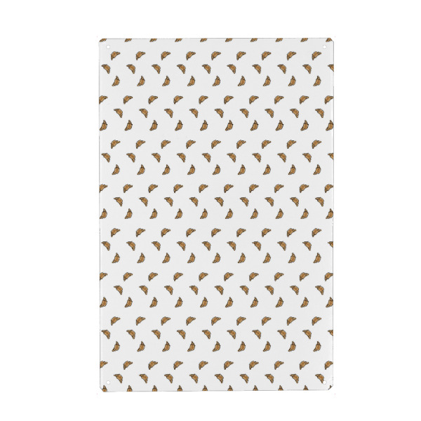 Holzbild "Croissant Muster weiß" artboxONE - Essen & Trinken - Coffee,Specialty coffee,Café,Frühstück,Küche,Croissant,Brioche