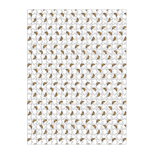 artboxONE Puzzle "Croissant Muster weiß" artboxONE - Essen & Trinken - Coffee,Specialty coffee,Café,Frühstück,Küche,Croissant,Brioche